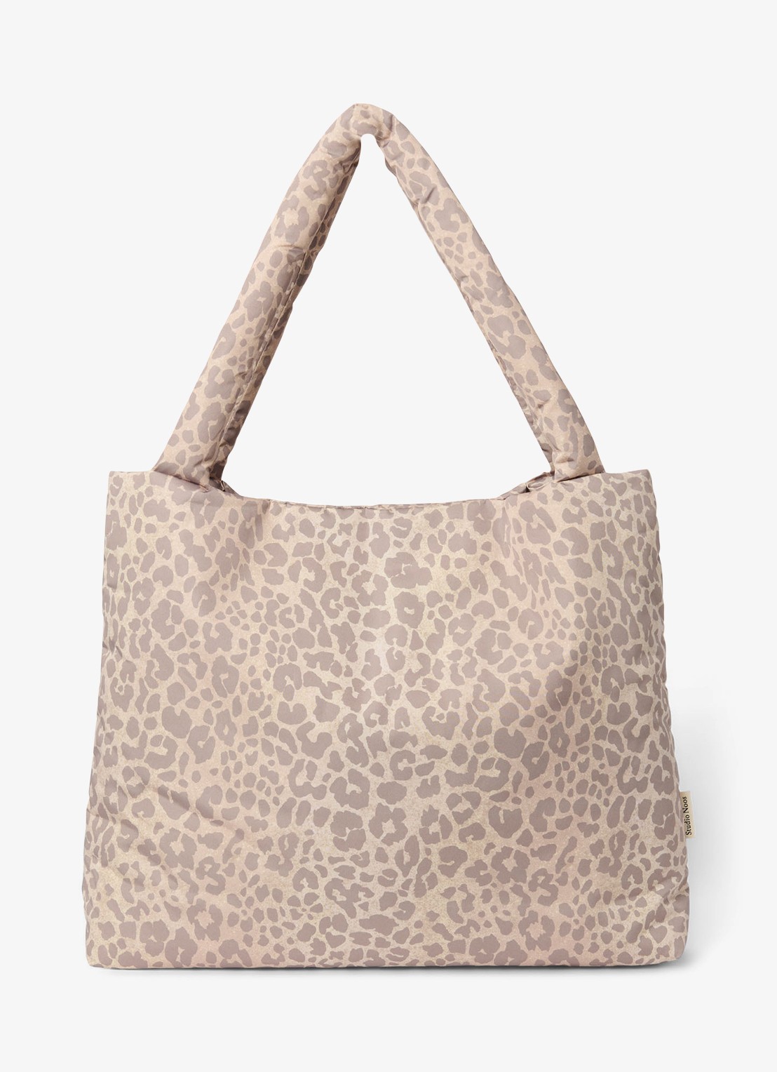 Studio Noos Schoudertas met print - voorkant 4 beige