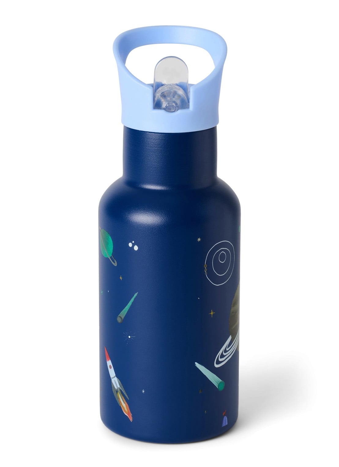 Studio Noos Waterfles met print 35 cl - detail 3 blauw