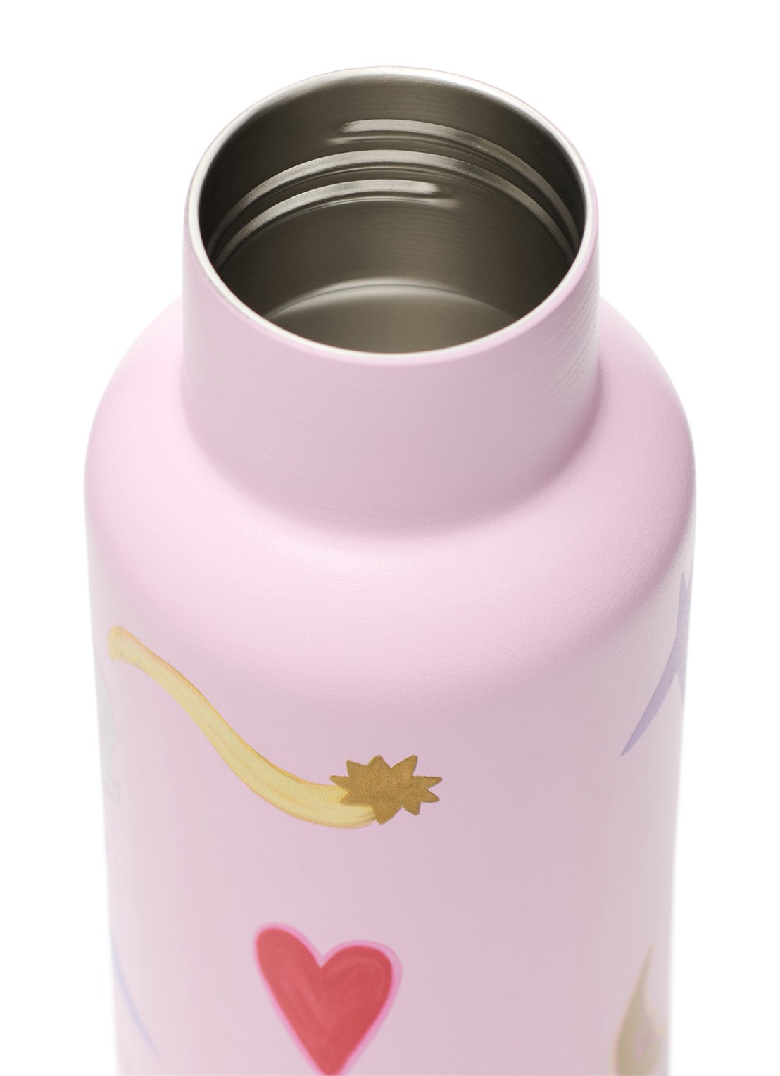 Studio Noos Waterfles met print 35 cl - achterkant 4 paars