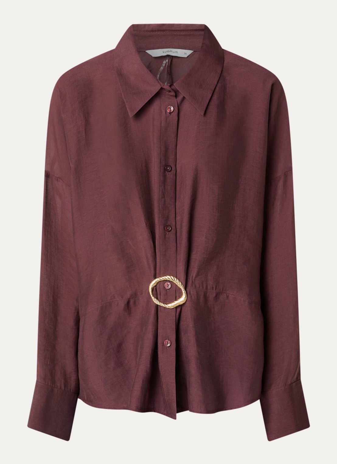 Summum Blouse met applicatie - voorkant 3 donkerrood