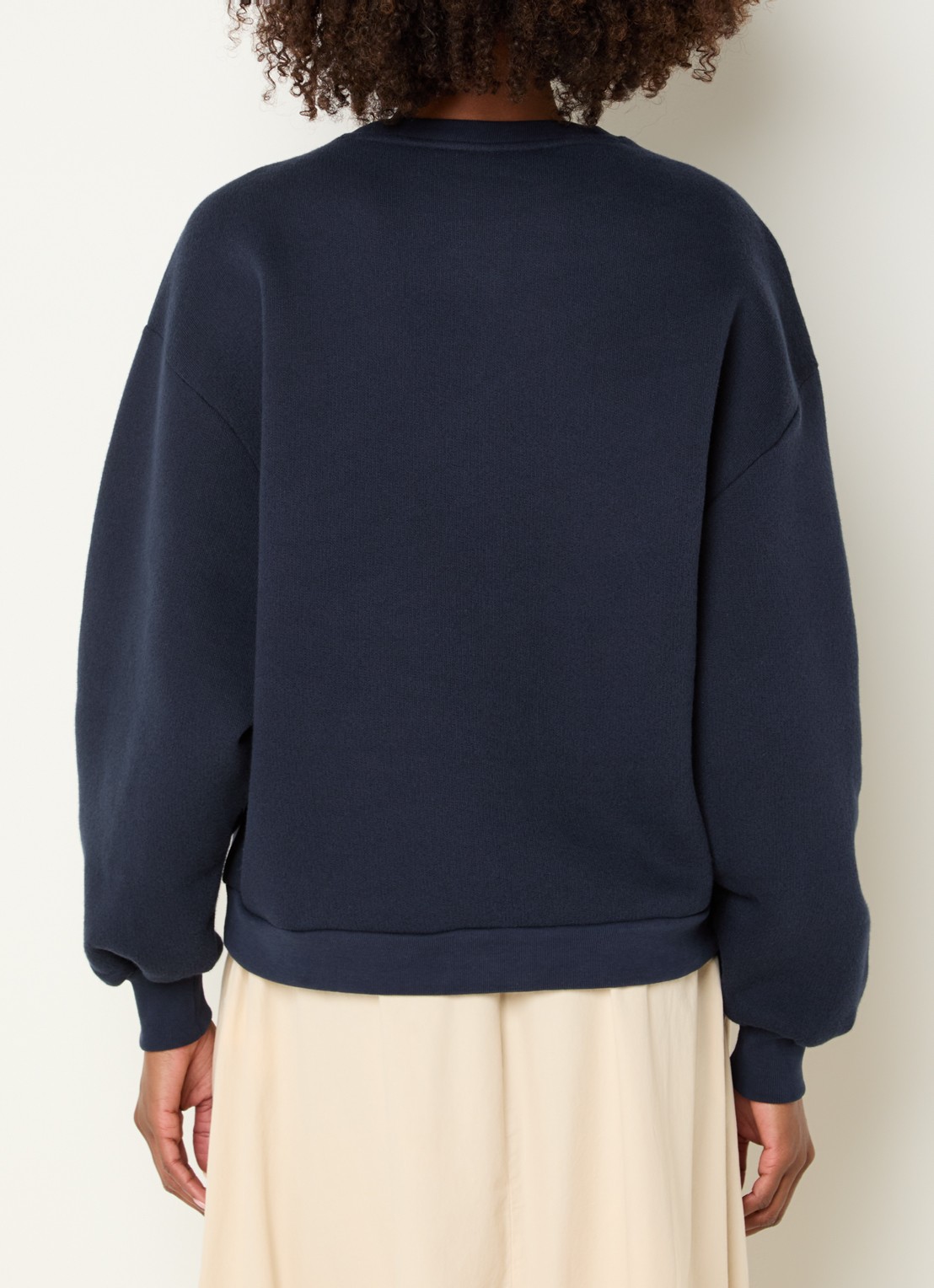 Summum Sweater met logo en strass - achterkant donkerblauw