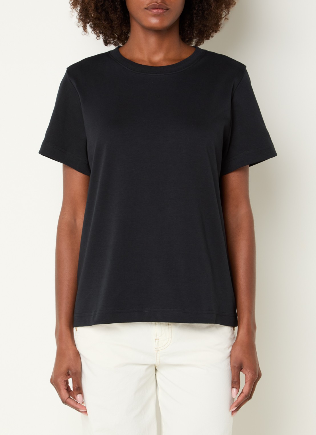 Summum T-shirt met ronde hals - detail 3 zwart