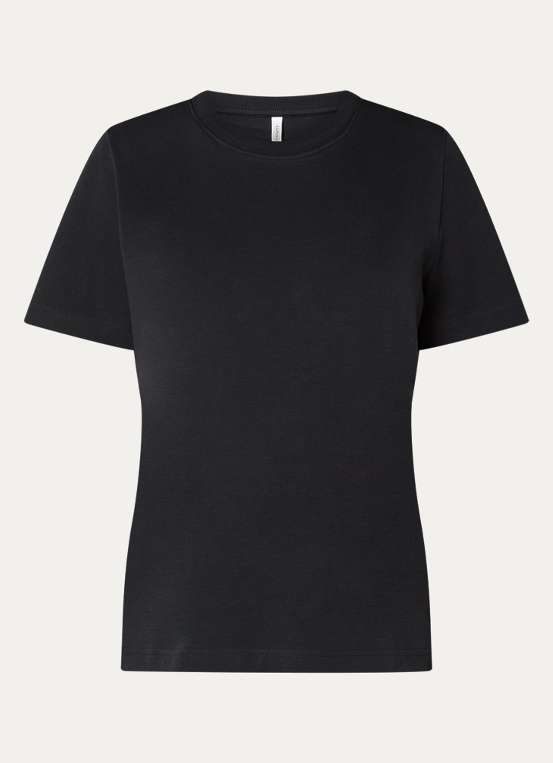 Summum T-shirt met ronde hals - voorkant zwart
