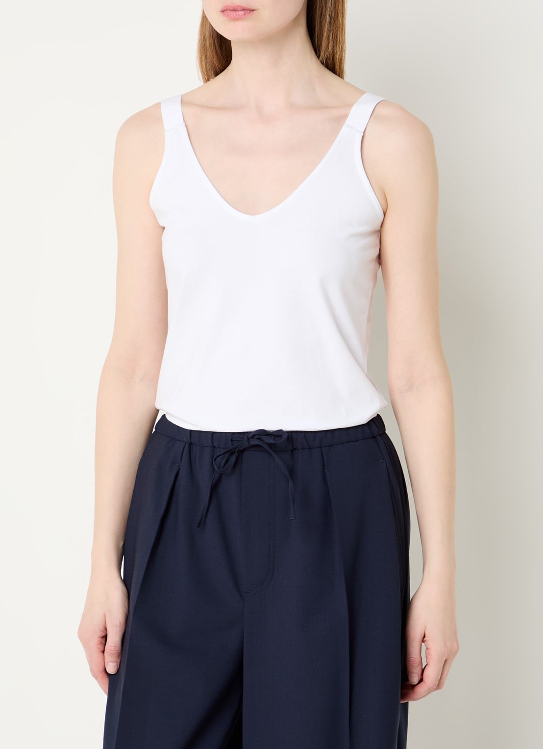 Summum Tanktop met stretch - detail 4 wit