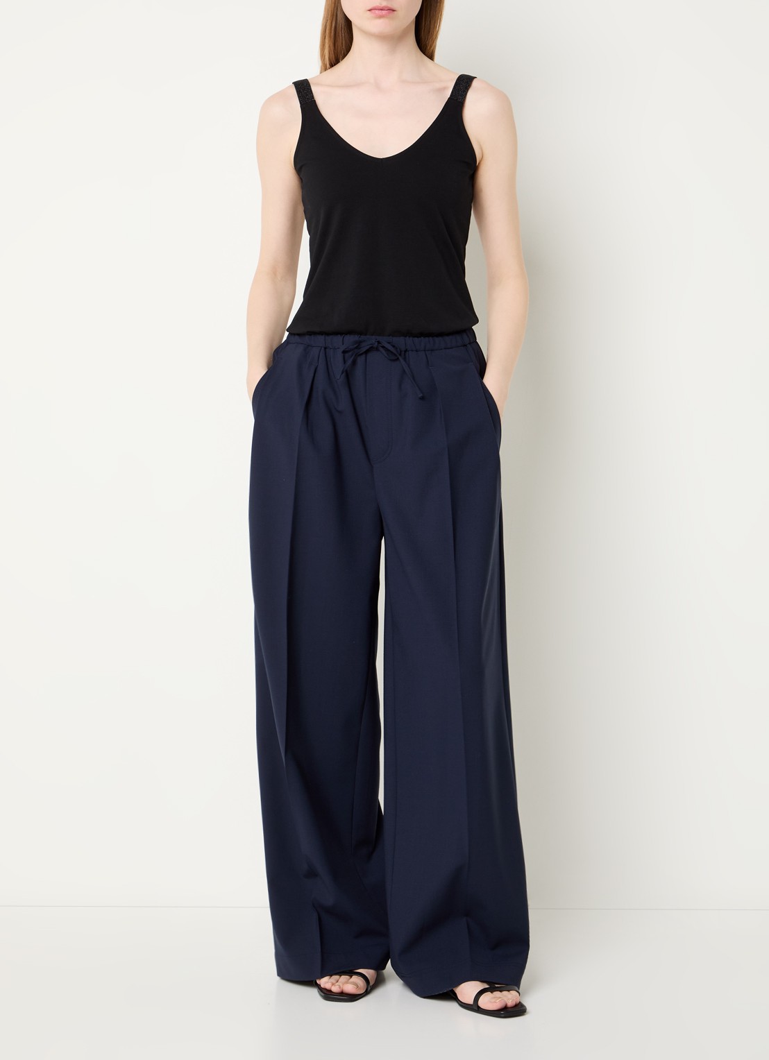 Summum Tanktop met stretch - voorkant 4 zwart