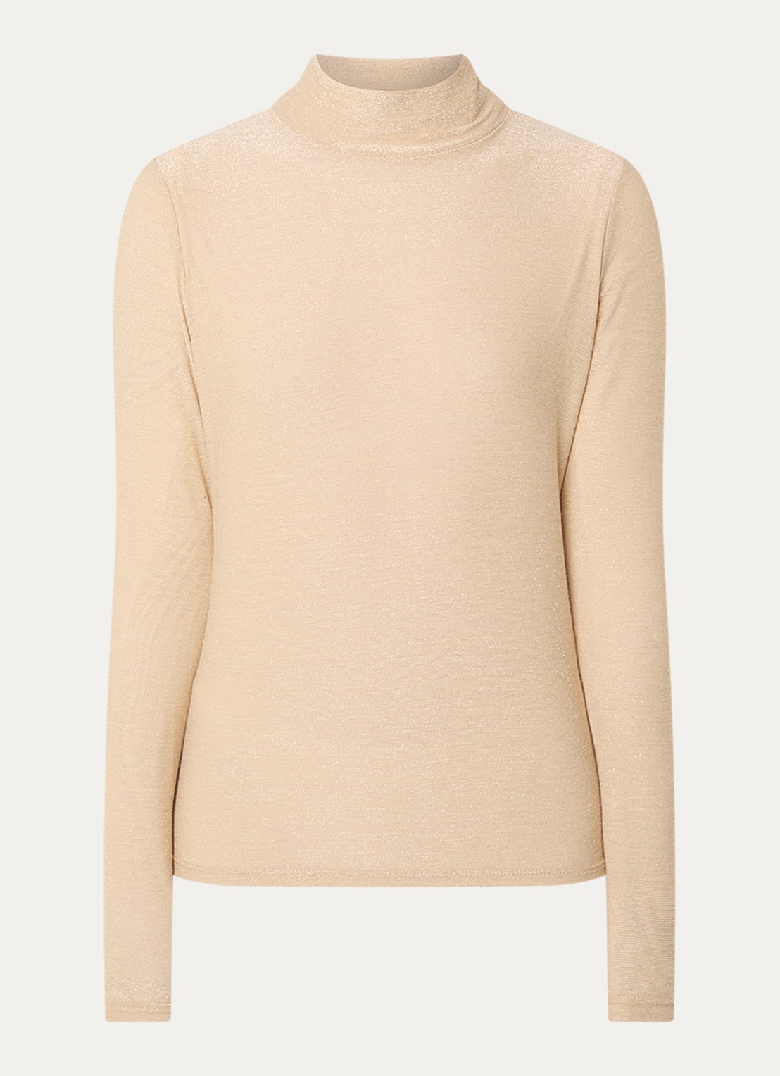 Summum Top met lurex en col - voorkant goud