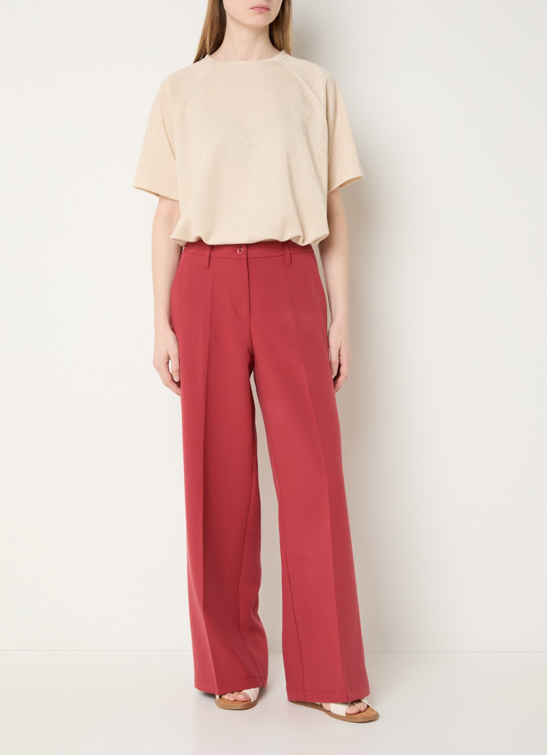 Summum Top met metallic finish - voorkant 2 beige