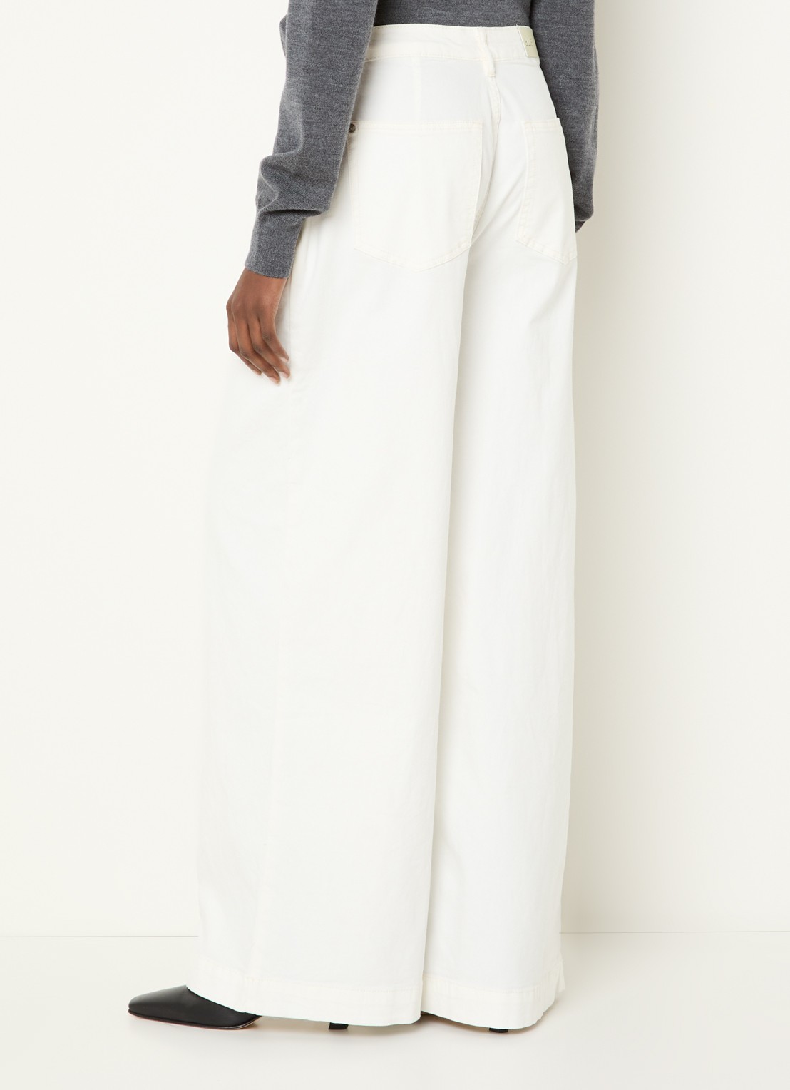 Summum Wide leg jeans met gekleurde wassing - achterkant 4 wit