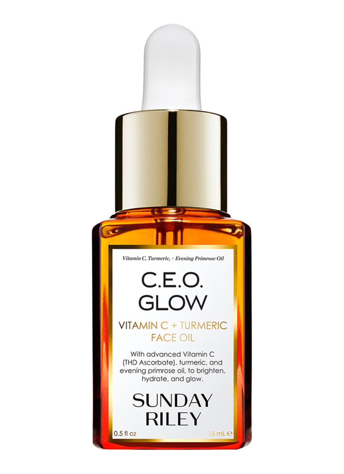 Sunday Riley C.E.O. Glow Vitamin C and Turmeric Face Oil - gezichtsolie - voorkant undefined