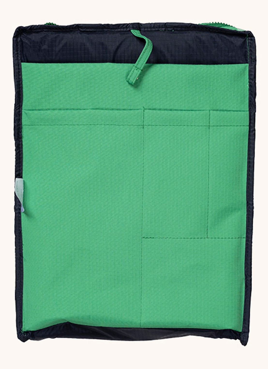 SUSAN BIJL The New Backpack waterafstotende rugzak met 13 inch laptopvak - detail groen