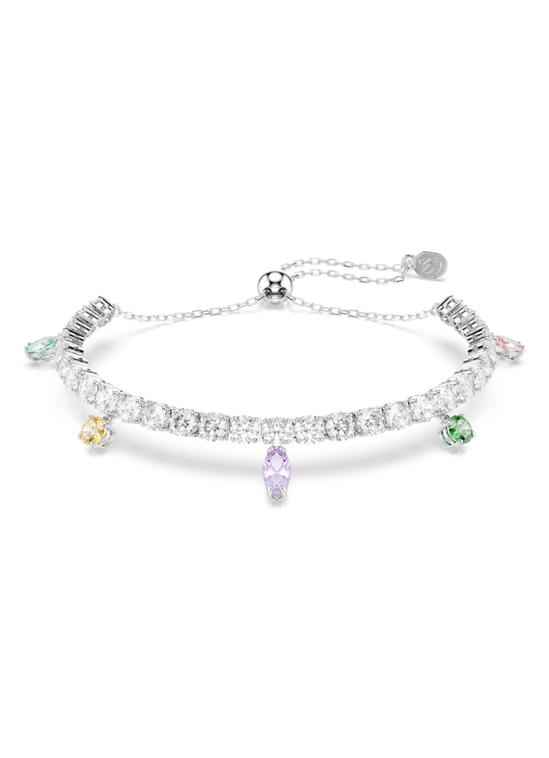 Swarovski 2026 Capsule armband met kristal - voorkant zilver