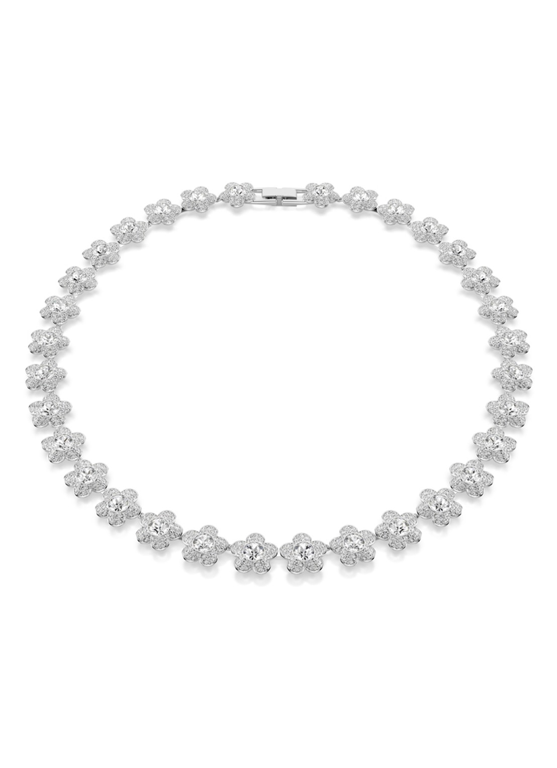Swarovski 2026 Capsule ketting met kristal  - voorkant zilver