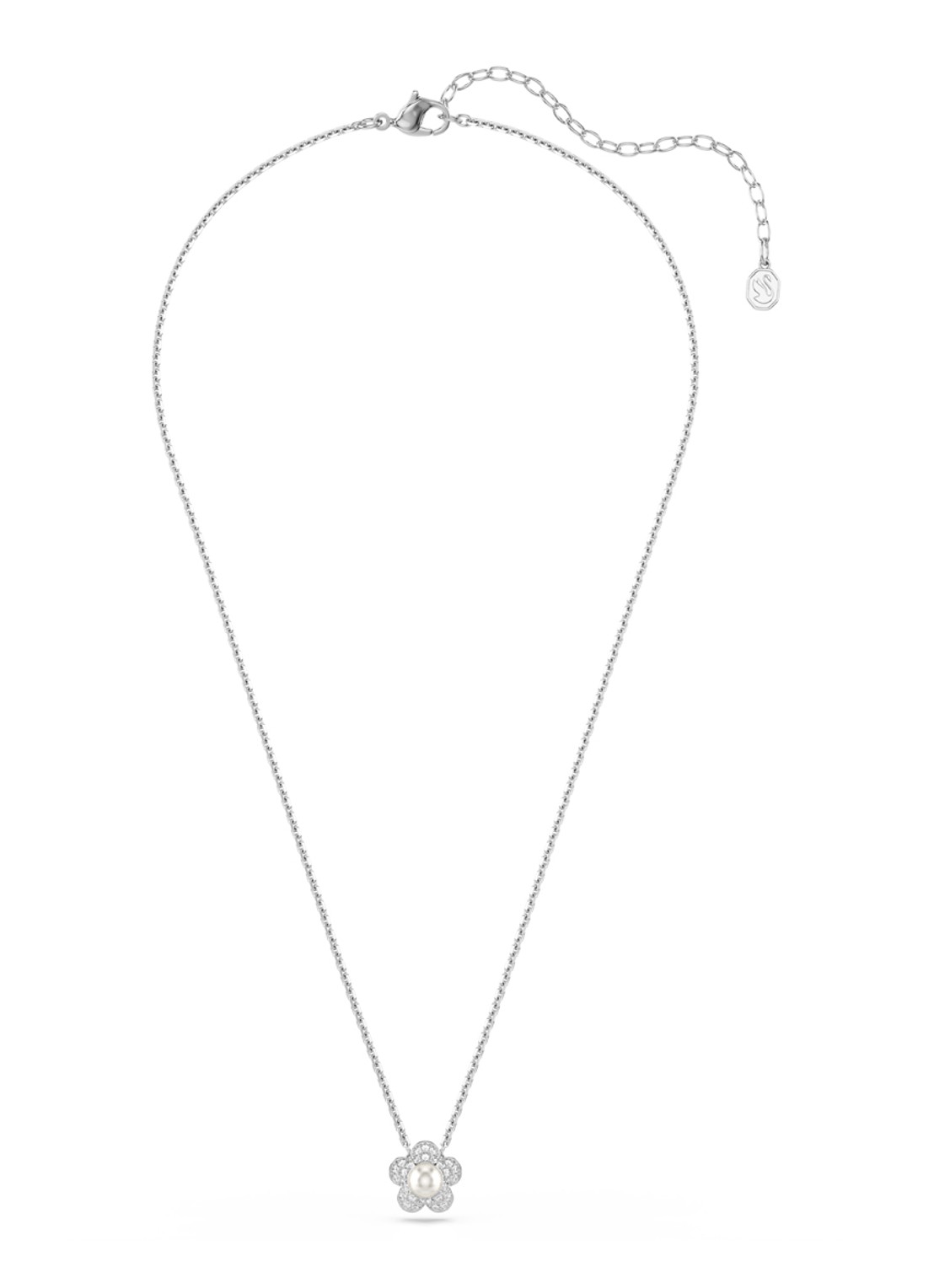 Swarovski 2026 Capsule ketting met kristal   - detail 2 zilver