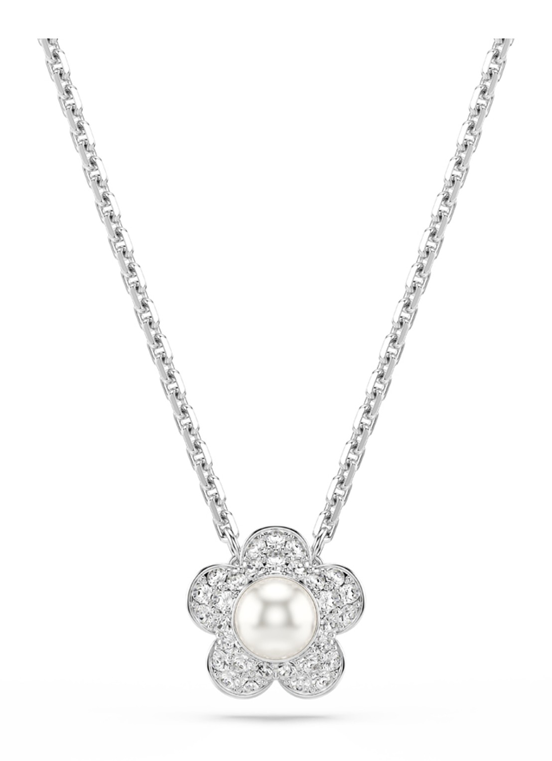 Swarovski 2026 Capsule ketting met kristal   - voorkant zilver