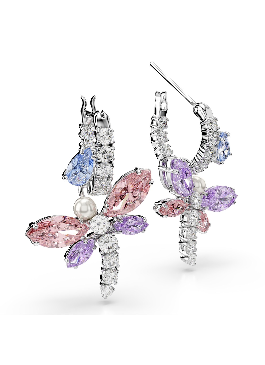 Swarovski 2026 Capsule oorringen met kristal  - detail 3 zilver