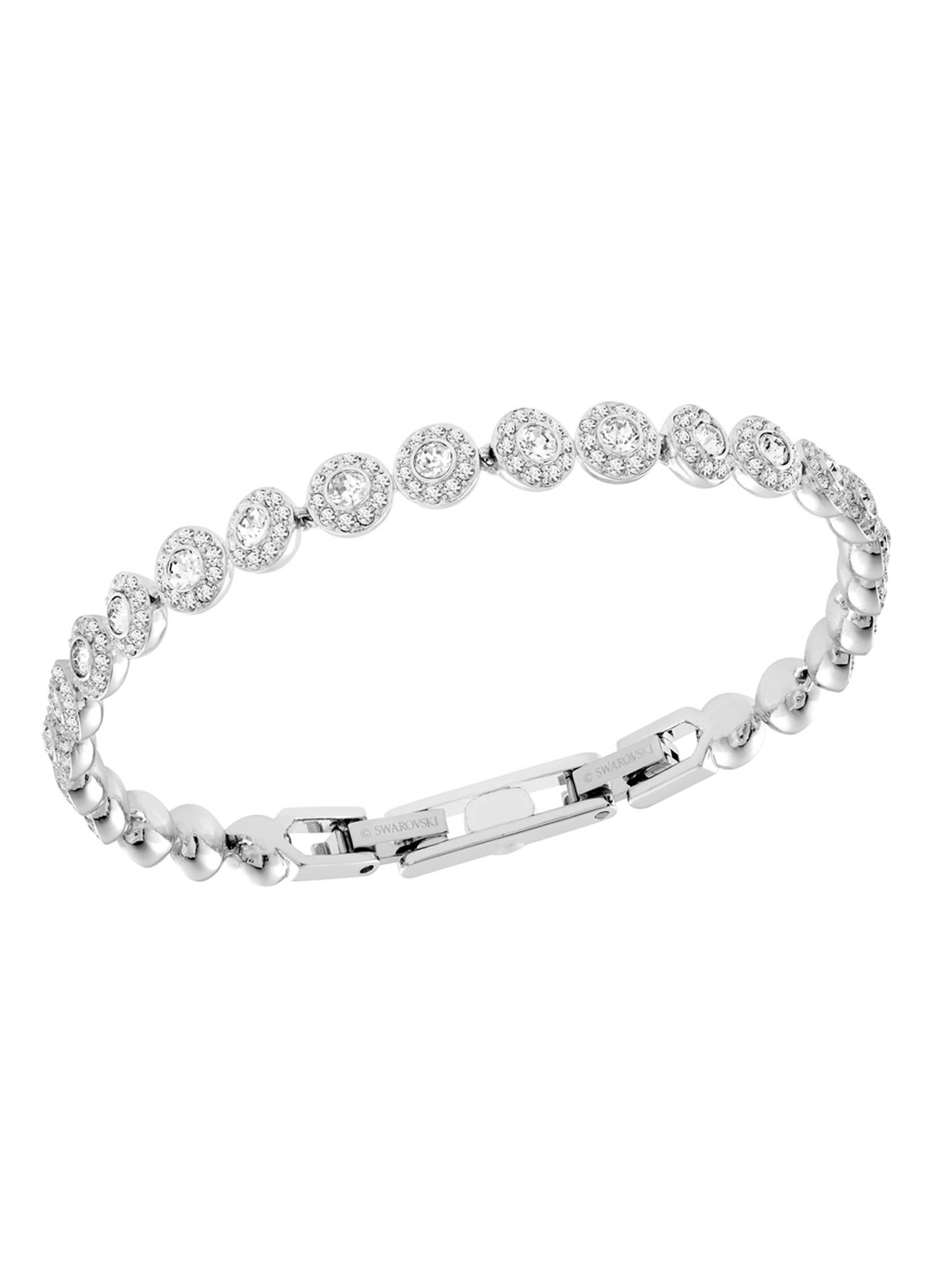 Swarovski Angelic armband met kristal - voorkant zilver