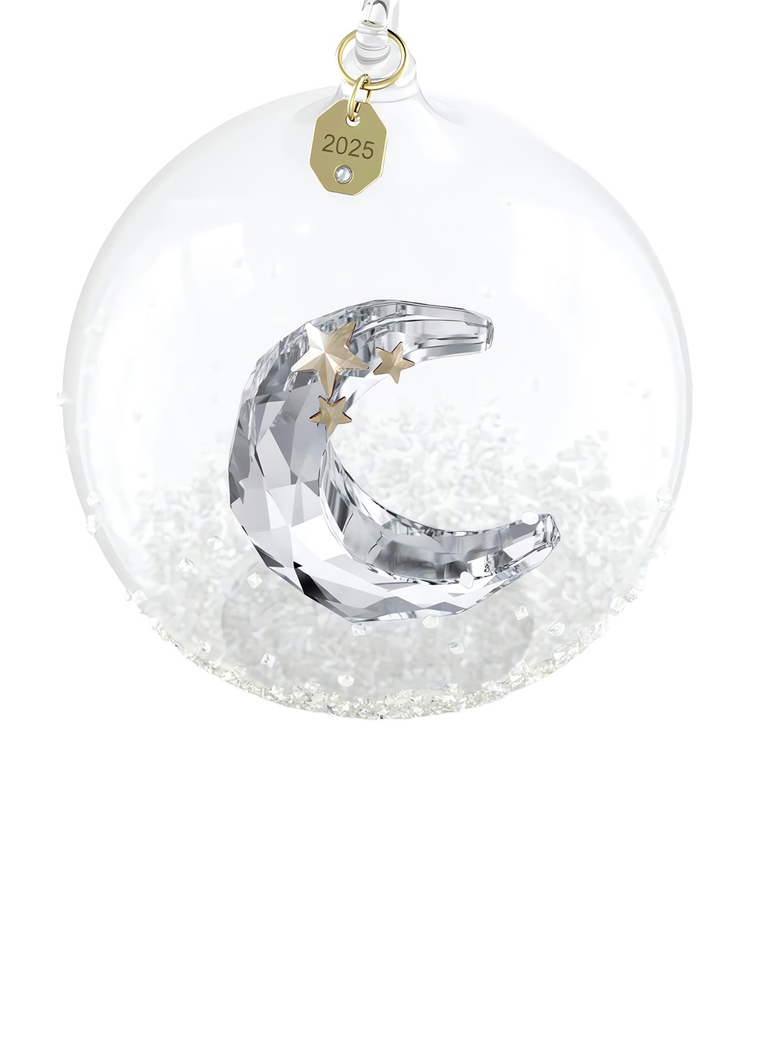 Swarovski Annual edition kerstbal 10 cm - detail zilver