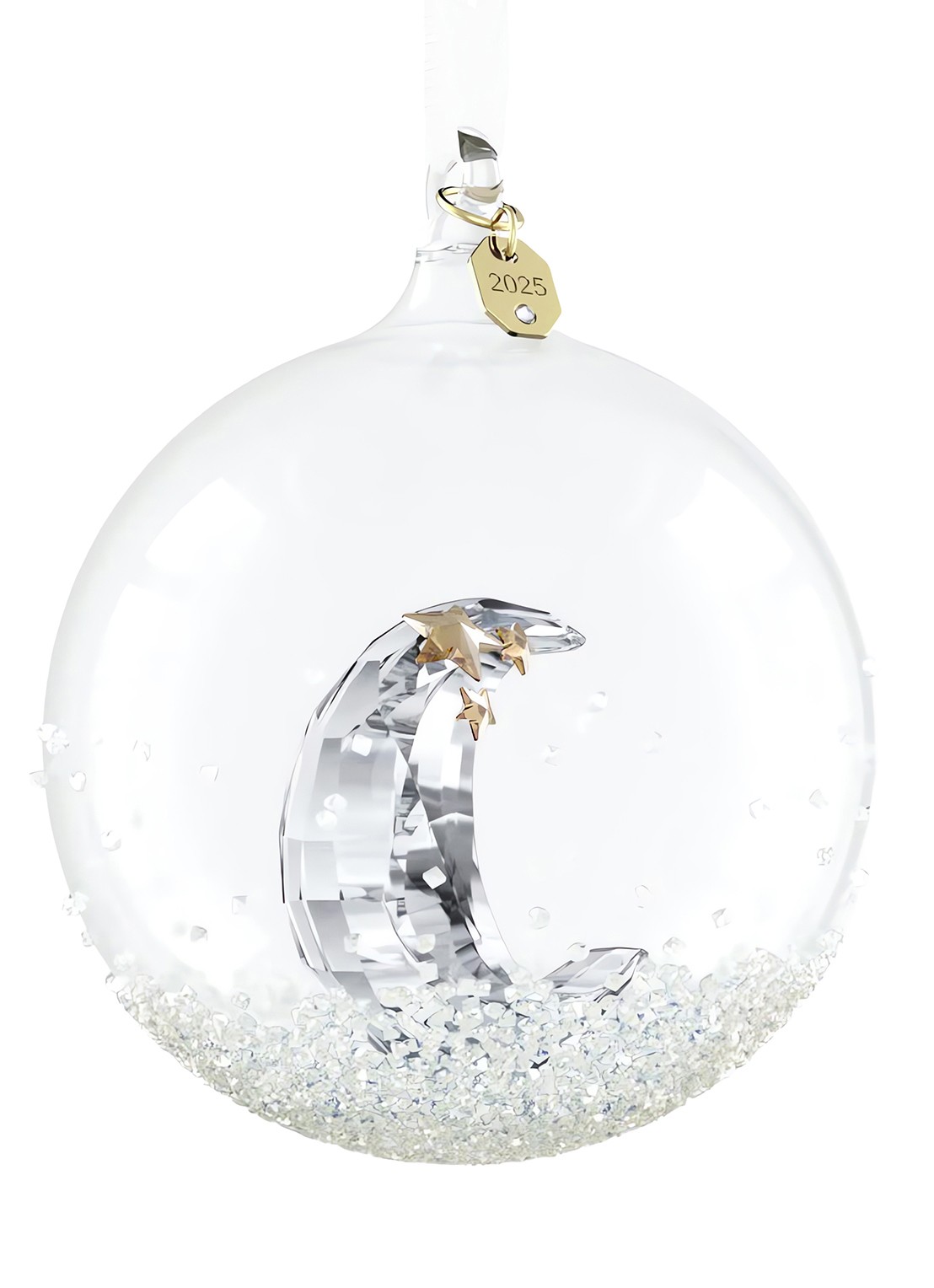 Swarovski Annual edition kerstbal 10 cm - detail 2 zilver