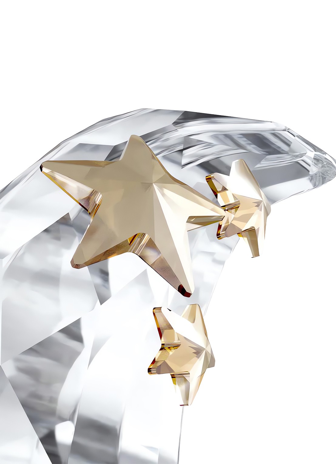 Swarovski Annual edition kerstbal 10 cm - detail 3 zilver