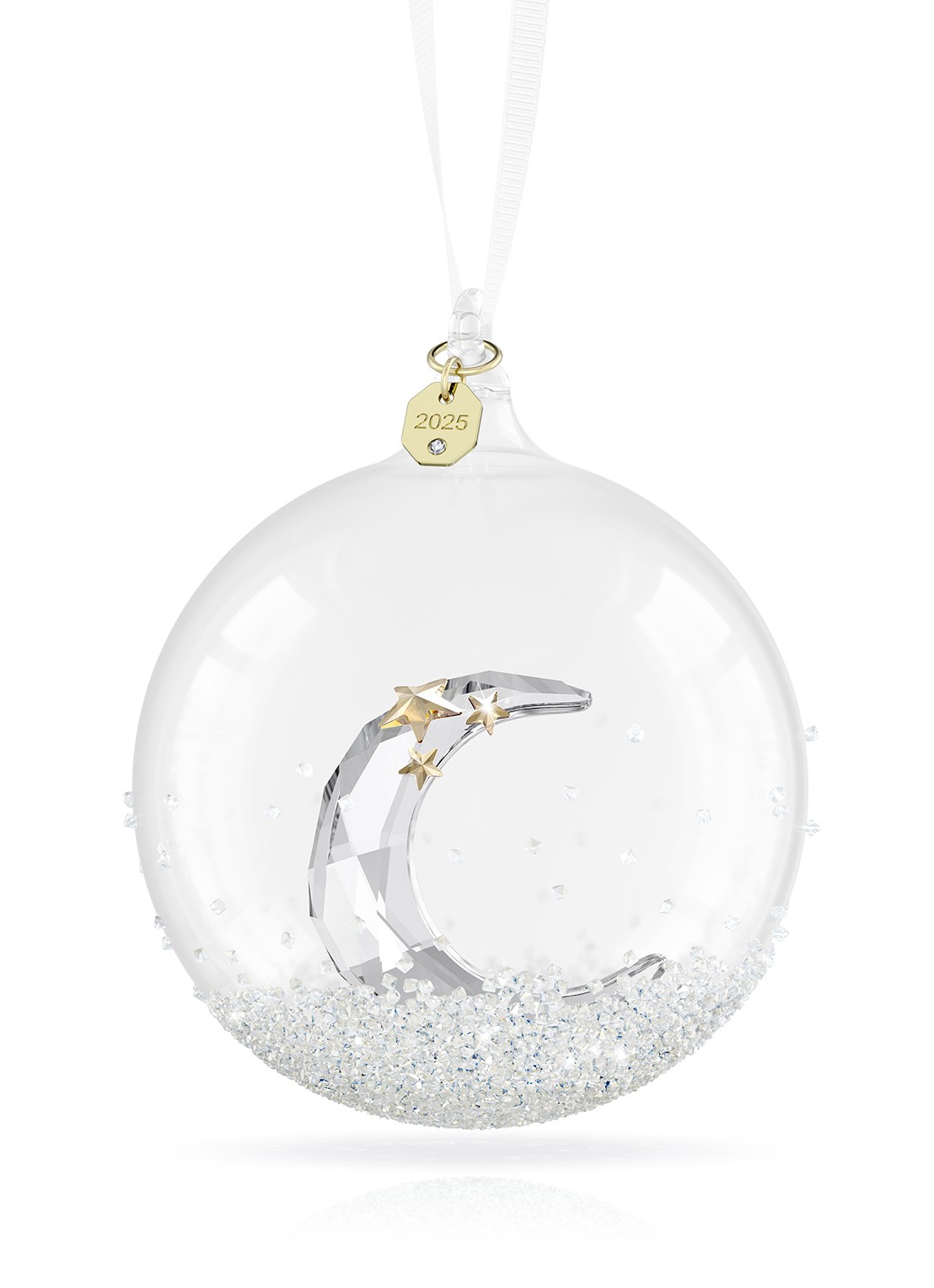 Swarovski Annual edition kerstbal 10 cm - voorkant 4 zilver