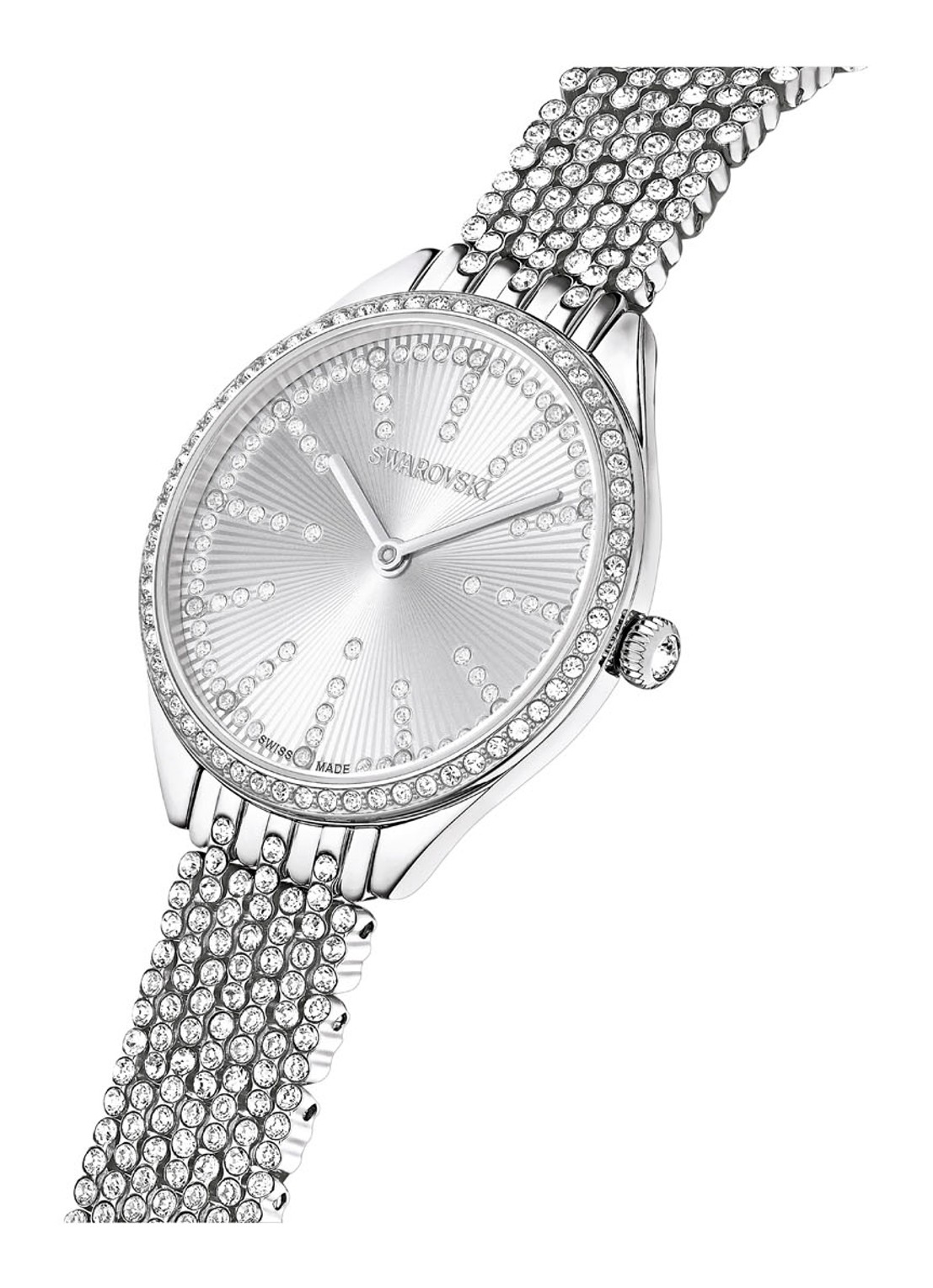 Swarovski Attract horloge met kristal 5644062 - detail 5 zilver
