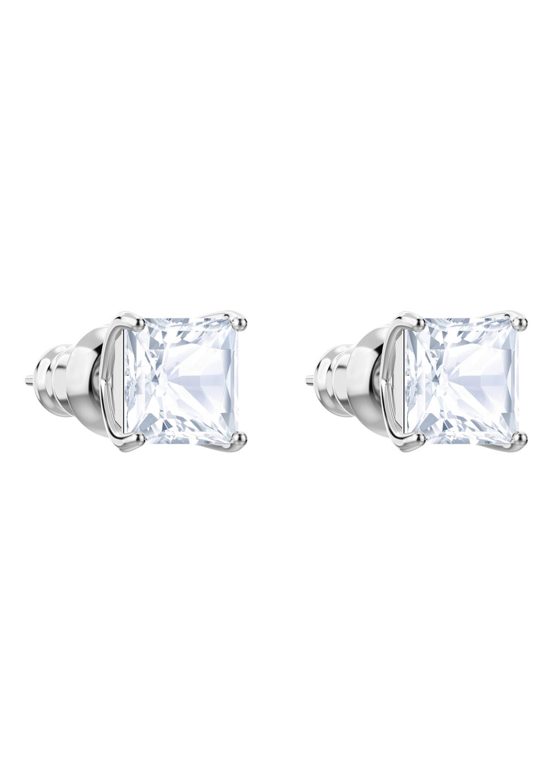 Swarovski Attract oorstekers met kristal - detail 4 zilver