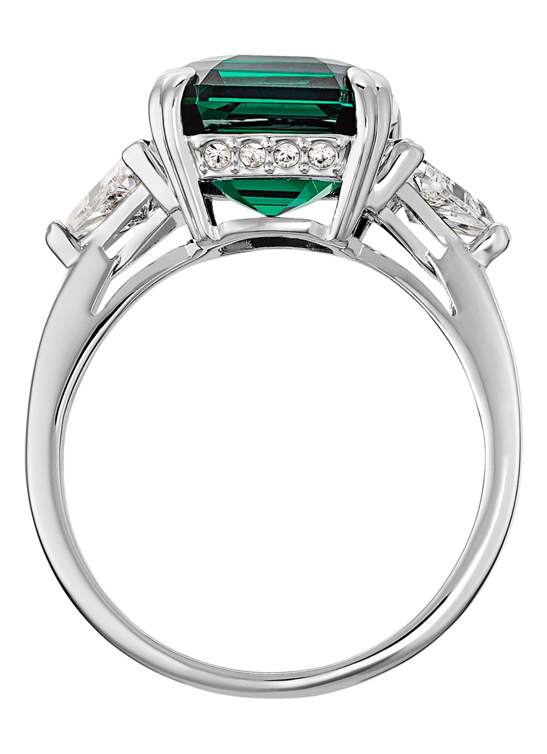 Swarovski Attract ring met kristal  - detail 3 zilver