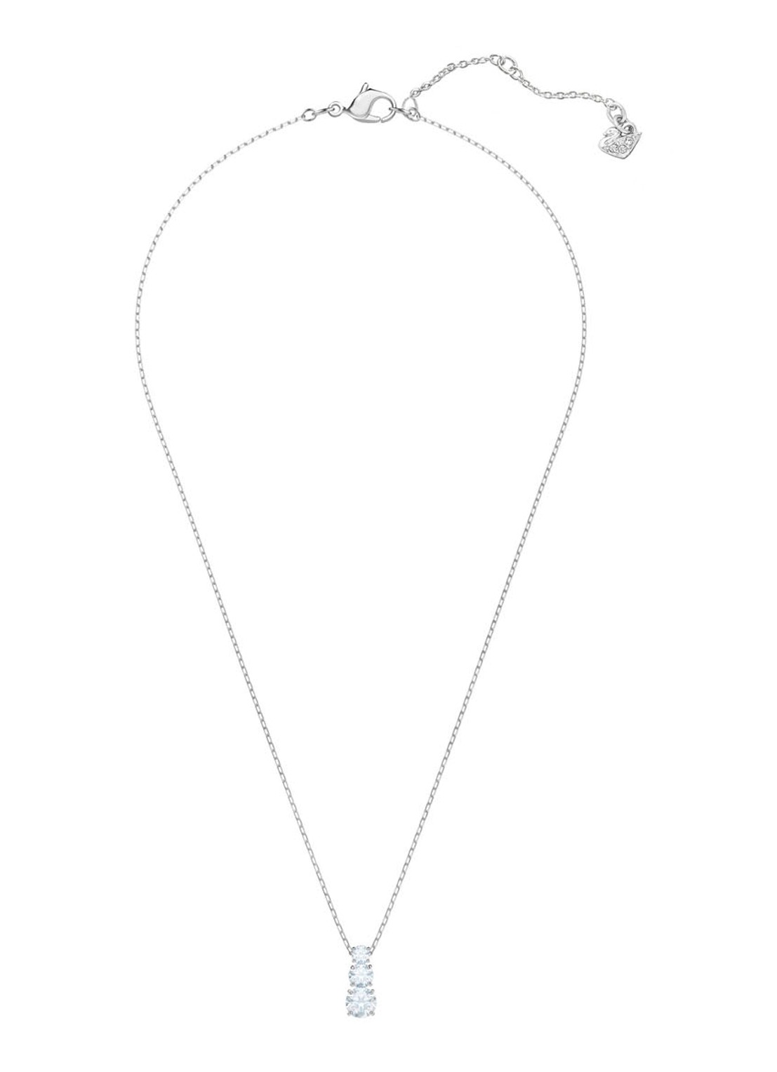 Swarovski Attract Trilogy hanger met kristal - detail 2 zilver