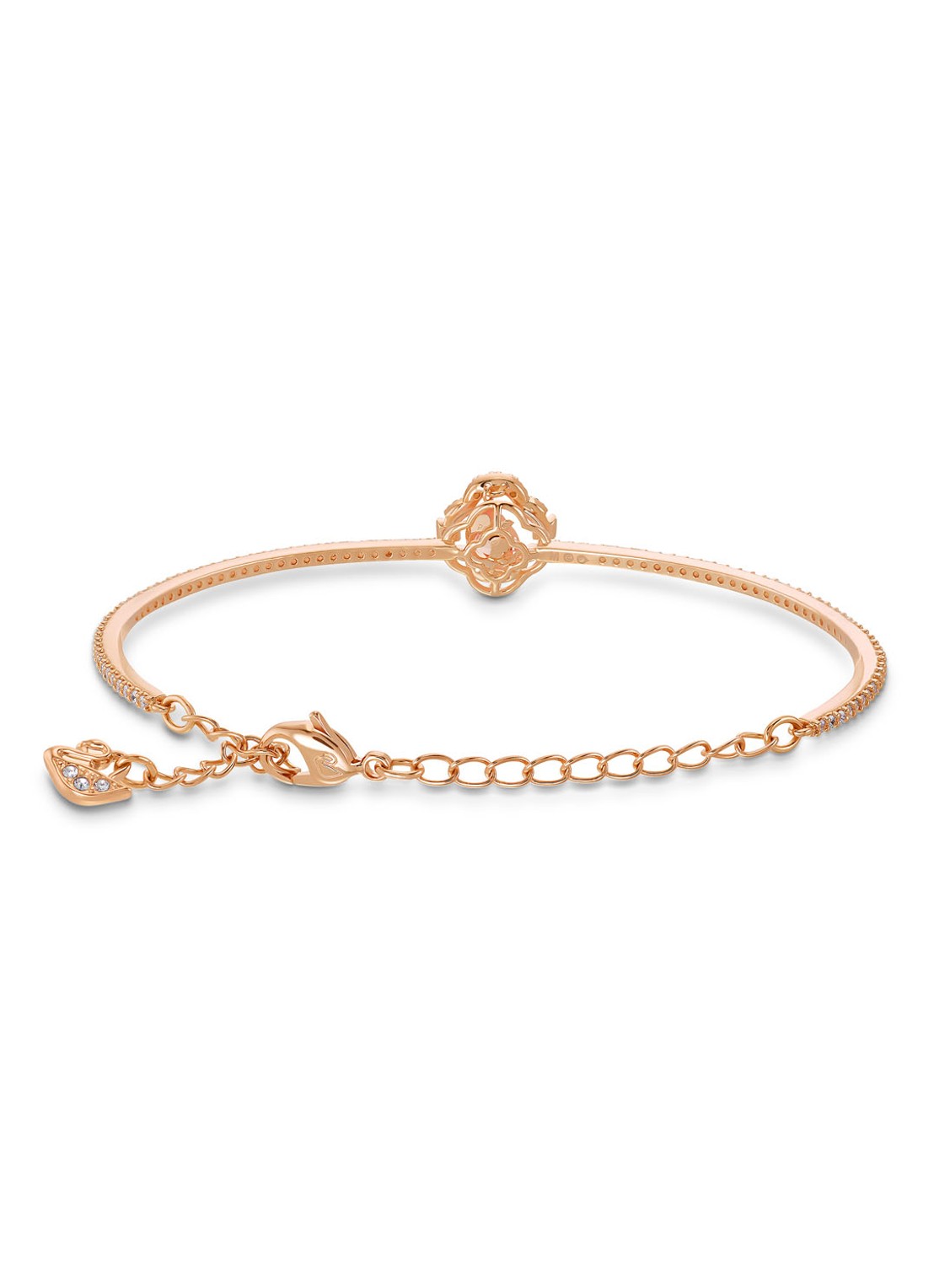 Swarovski Bangle met kristal - detail roségoud