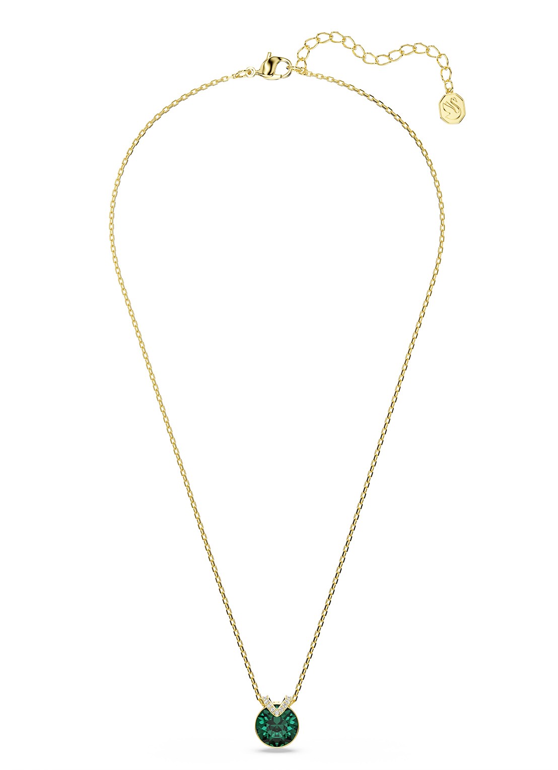 Swarovski Bella ketting met kristal - detail 2 goud