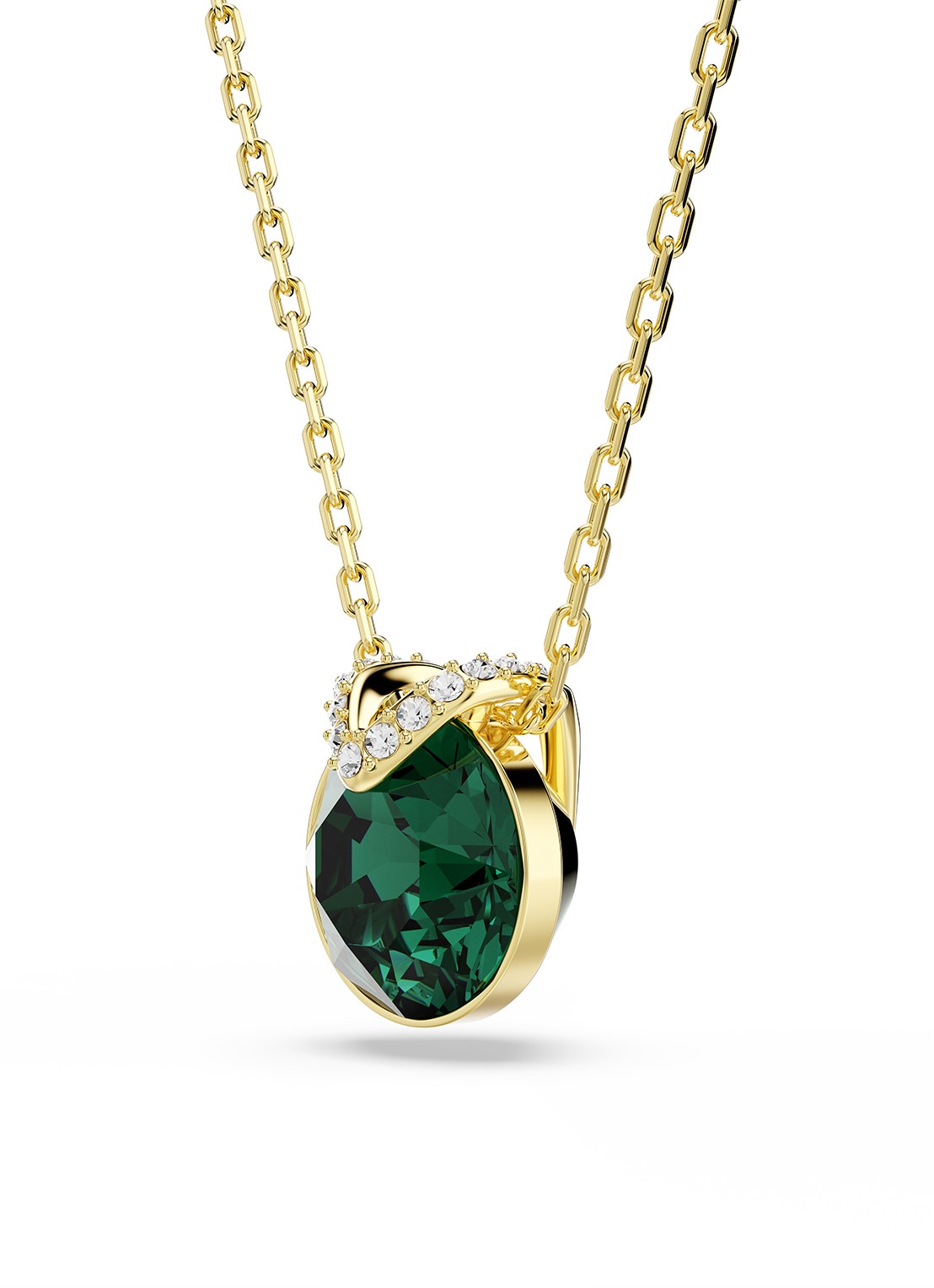 Swarovski Bella ketting met kristal - detail 3 goud