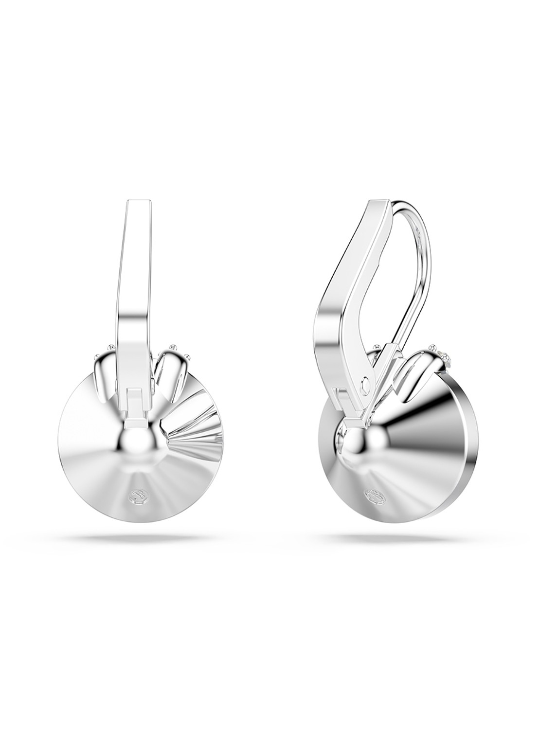 Swarovski Bella oorhangers met kristal - detail 4 zilver