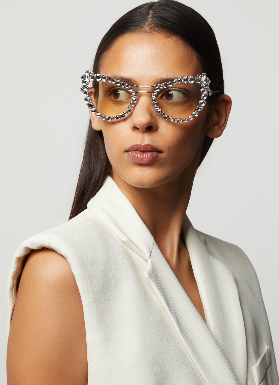 Swarovski Blauw licht filter bril SK7011 - voorkant 5 zilver