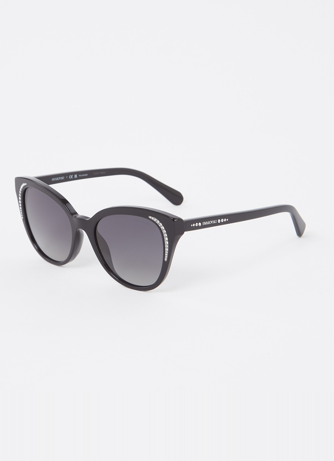 Swarovski Cat Eye zonnebril gepolariseerd SK6031 - voorkant zwart