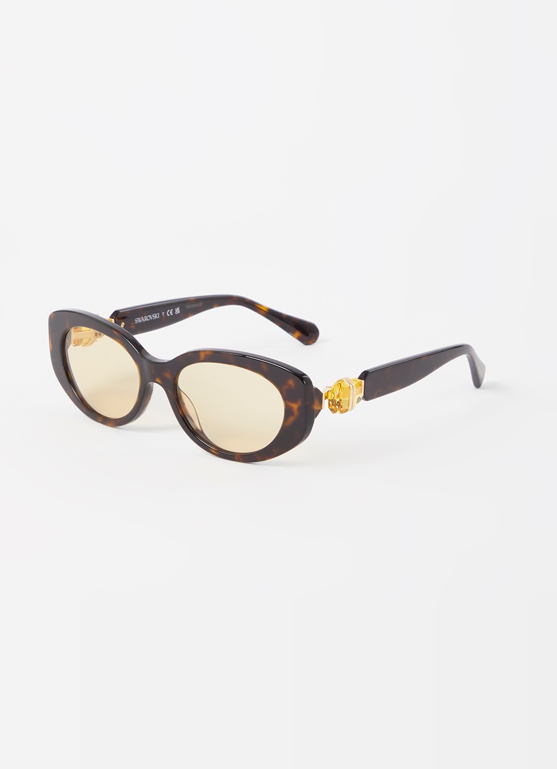 Swarovski Cat Eye zonnebril SK6002  - voorkant 4 donkerbruin