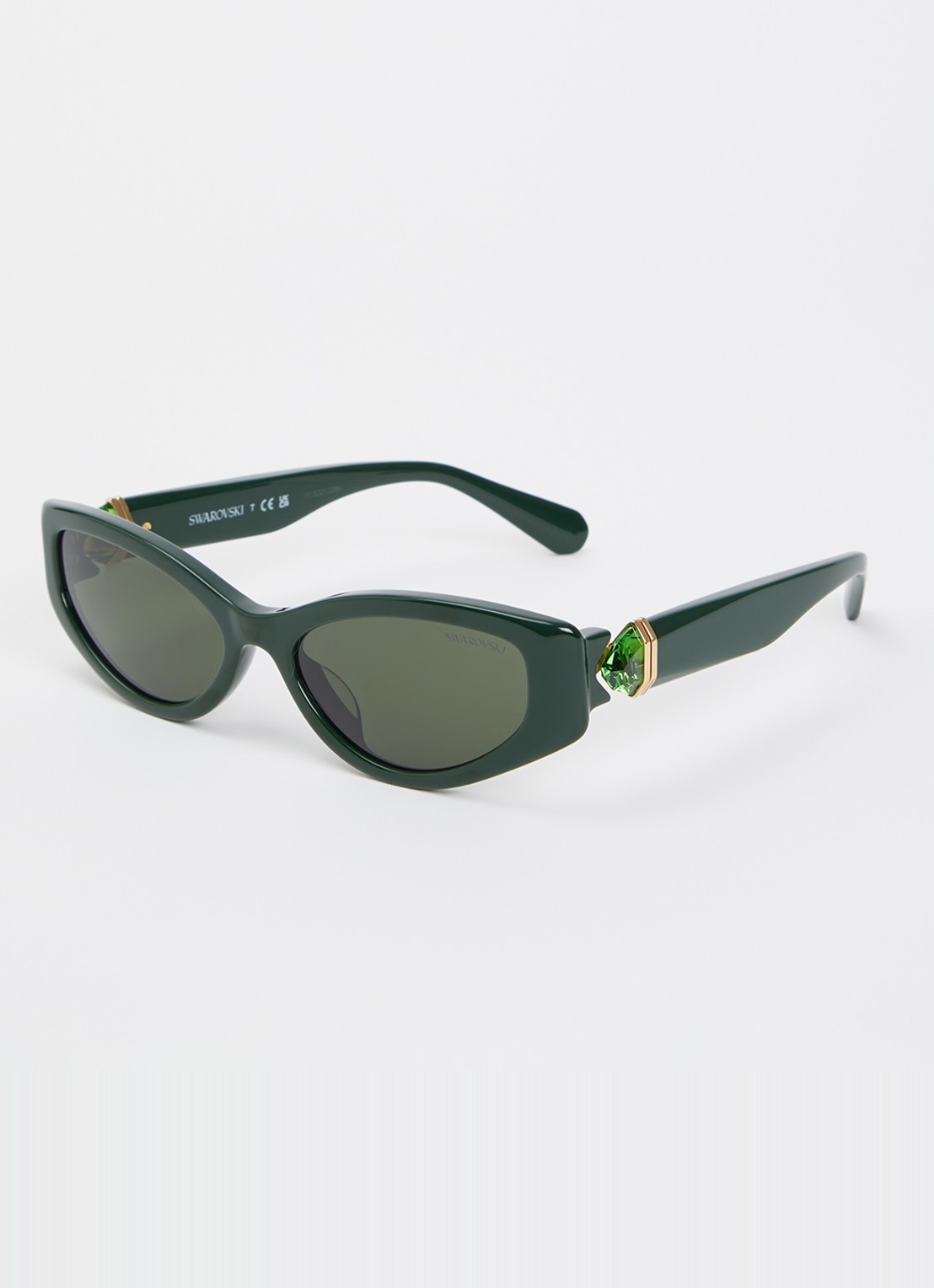 Swarovski Cat Eye zonnebril SK6045U - voorkant donkergroen