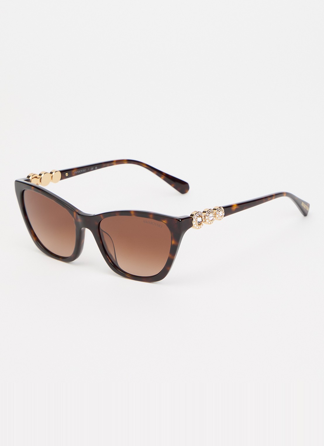 Swarovski Cat Eye zonnebril SK6068U - voorkant 4 donkerbruin