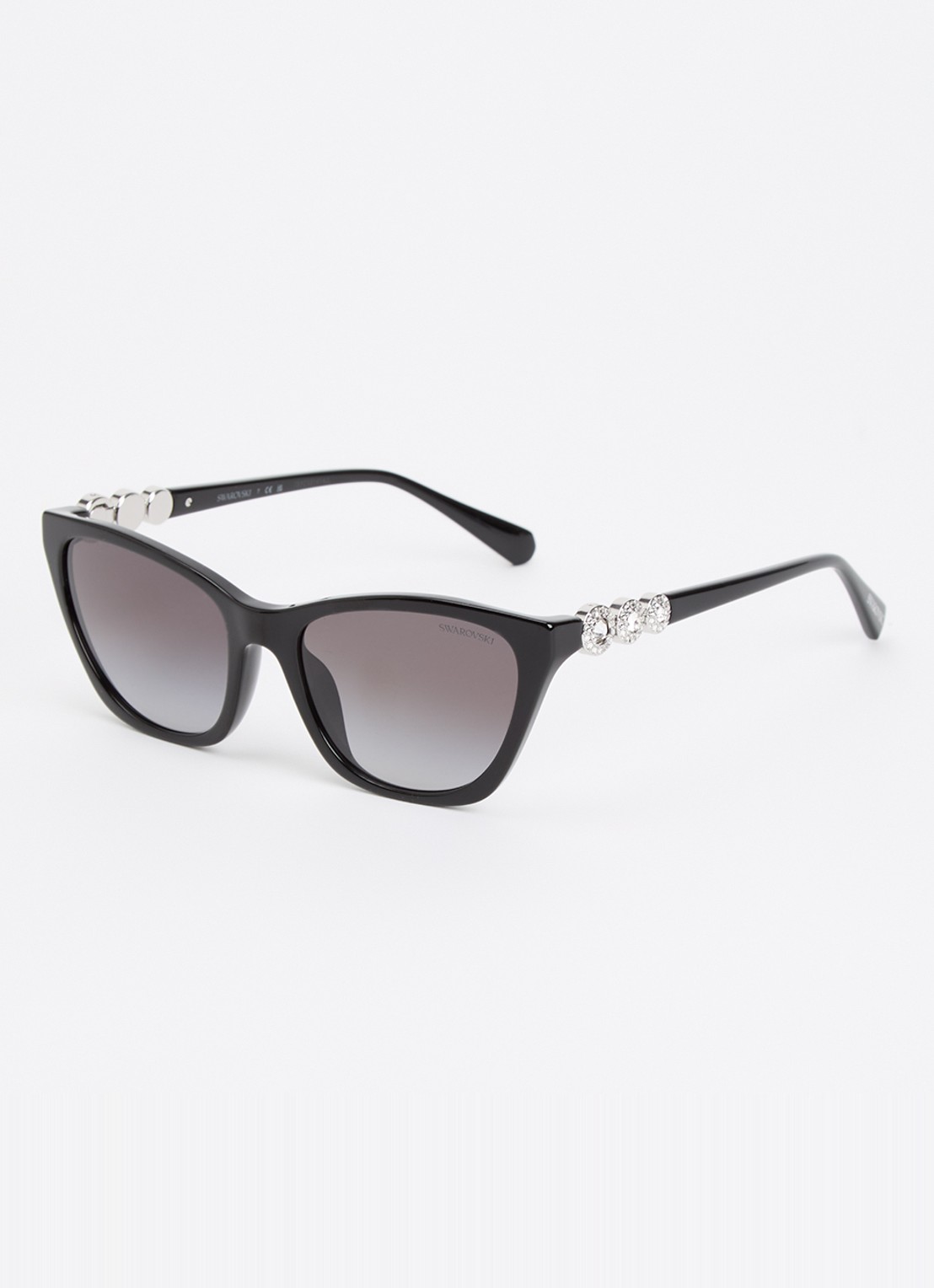 Swarovski Cat Eye zonnebril SK6068U - voorkant 4 zwart