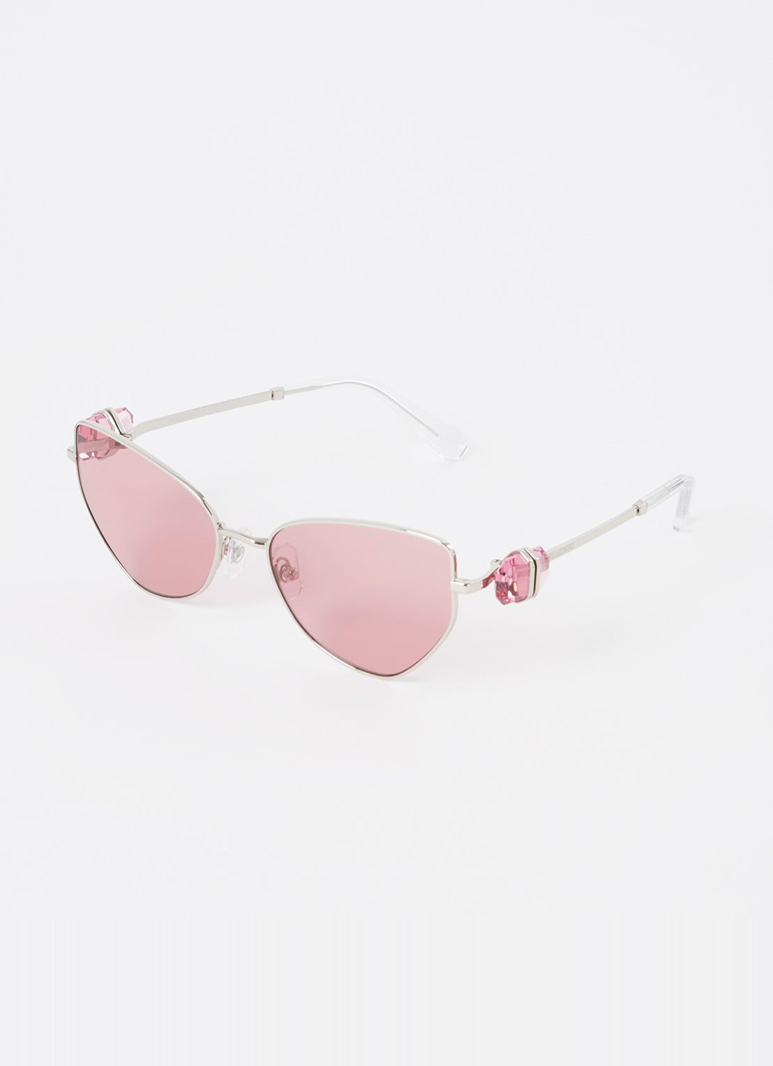 Swarovski Cat Eye zonnebril SK7003  - voorkant zilver