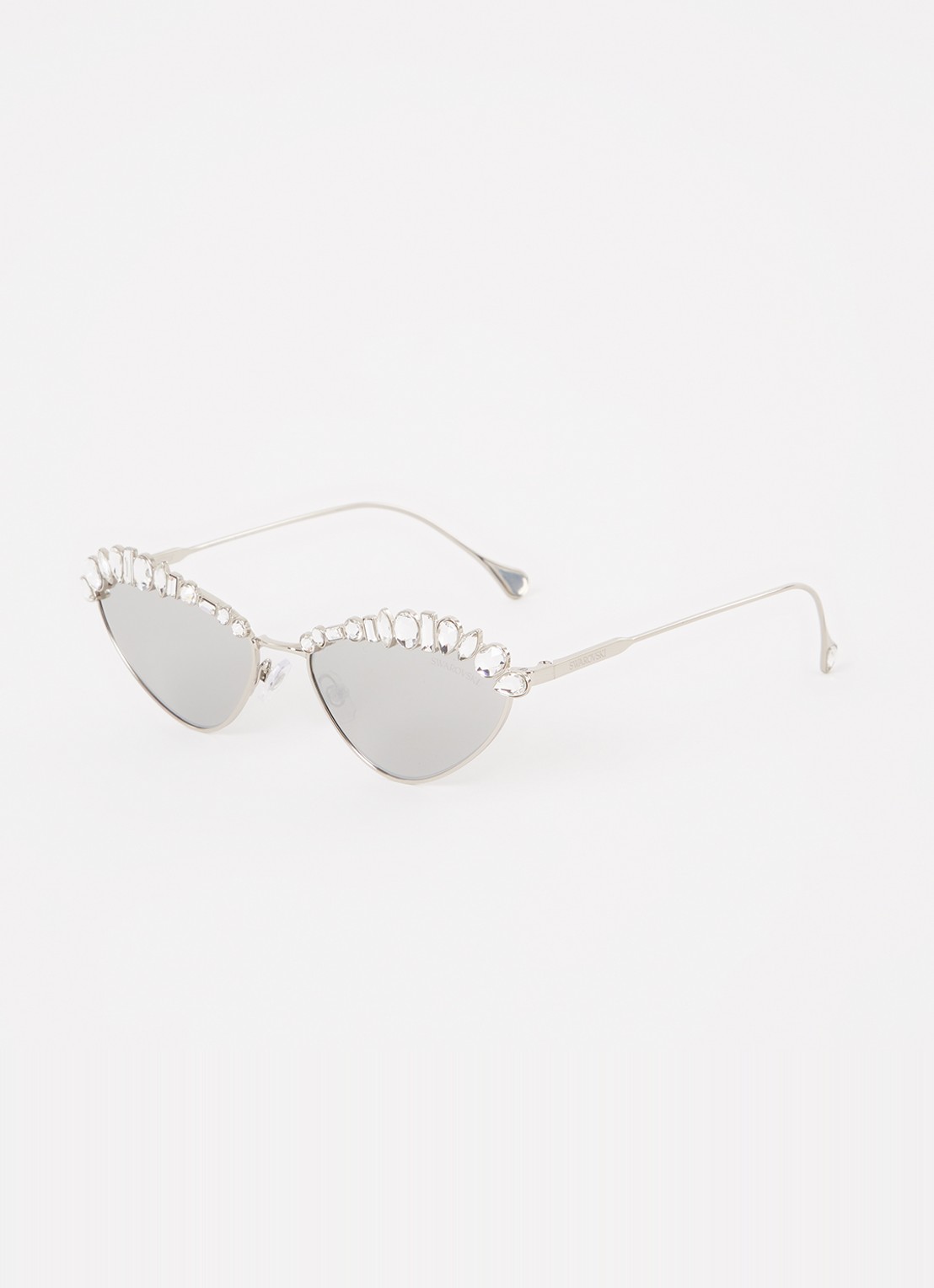 Swarovski Cat Eye zonnebril SK7009 - voorkant 4 zilver
