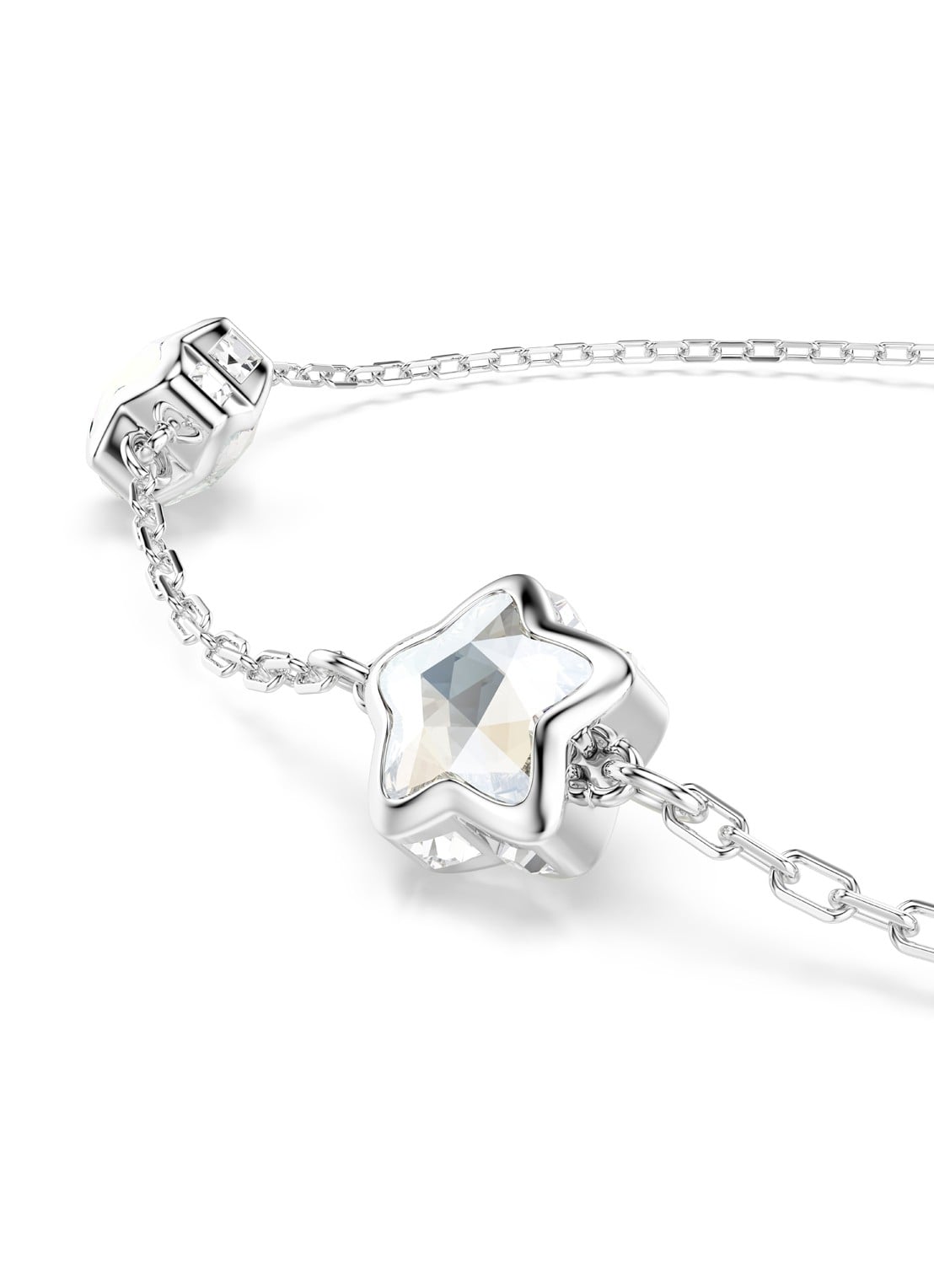 Swarovski Chroma armband met kristal - detail zilver