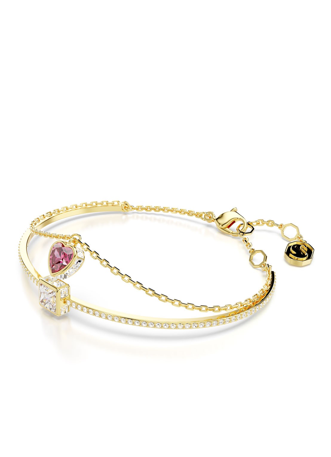 Swarovski Chroma armband verguld M  - detail goud
