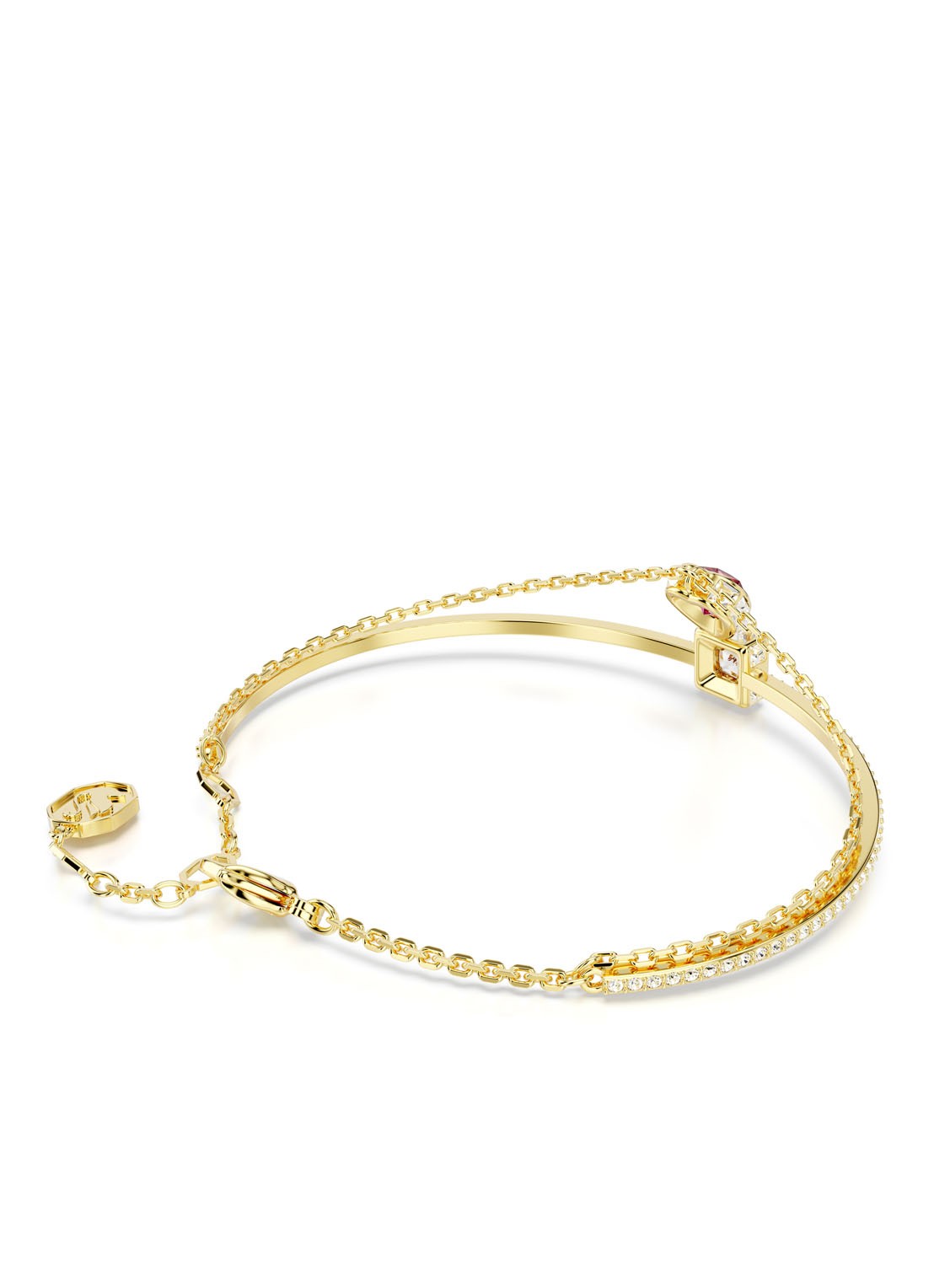 Swarovski Chroma armband verguld M  - detail 3 goud