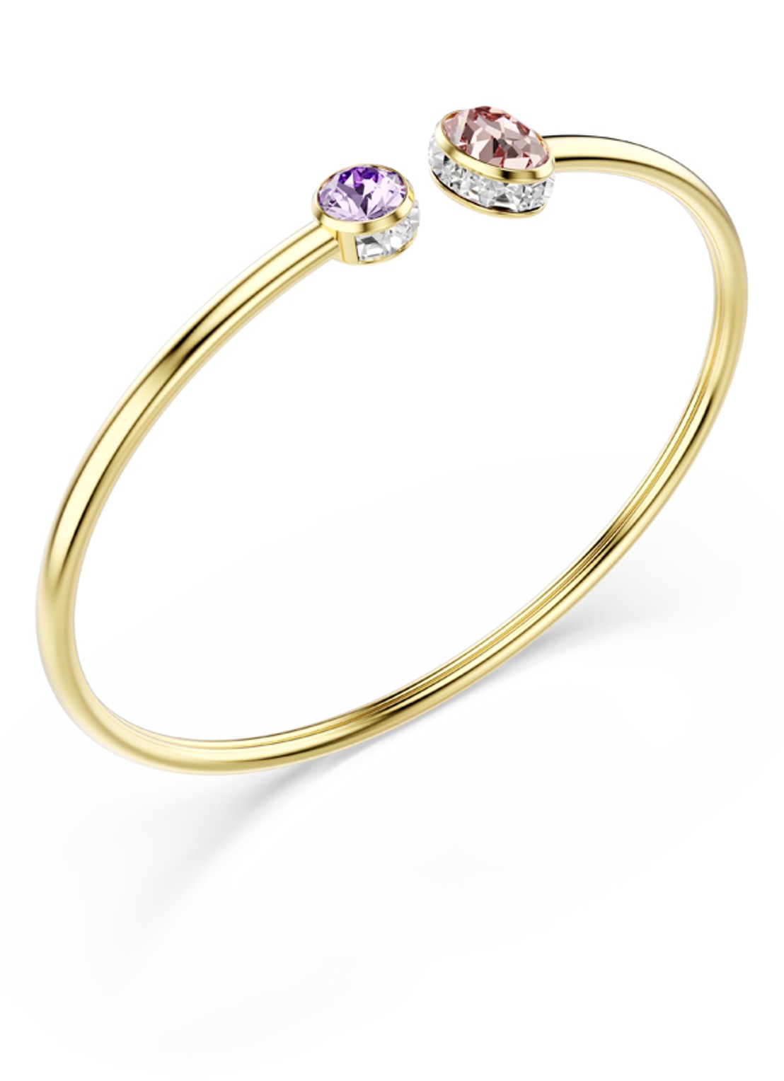 Swarovski Chroma bangle met kristal  - detail 2 goud
