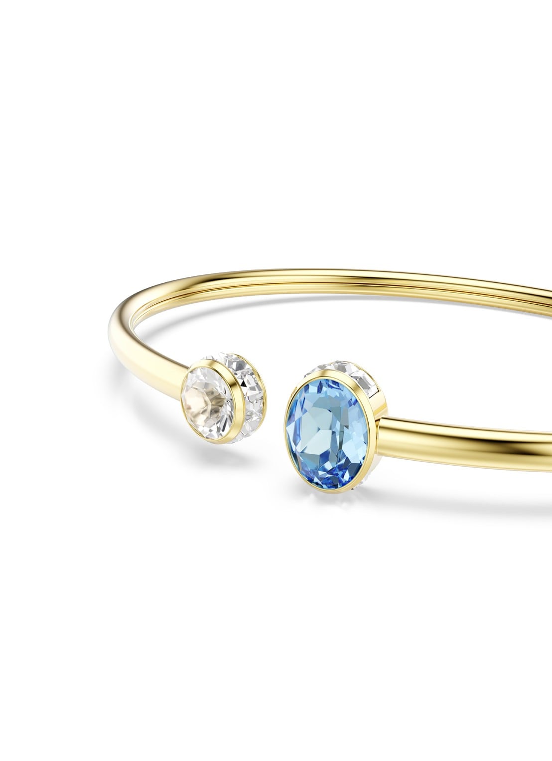 Swarovski Chroma bangle met kristal - detail goud