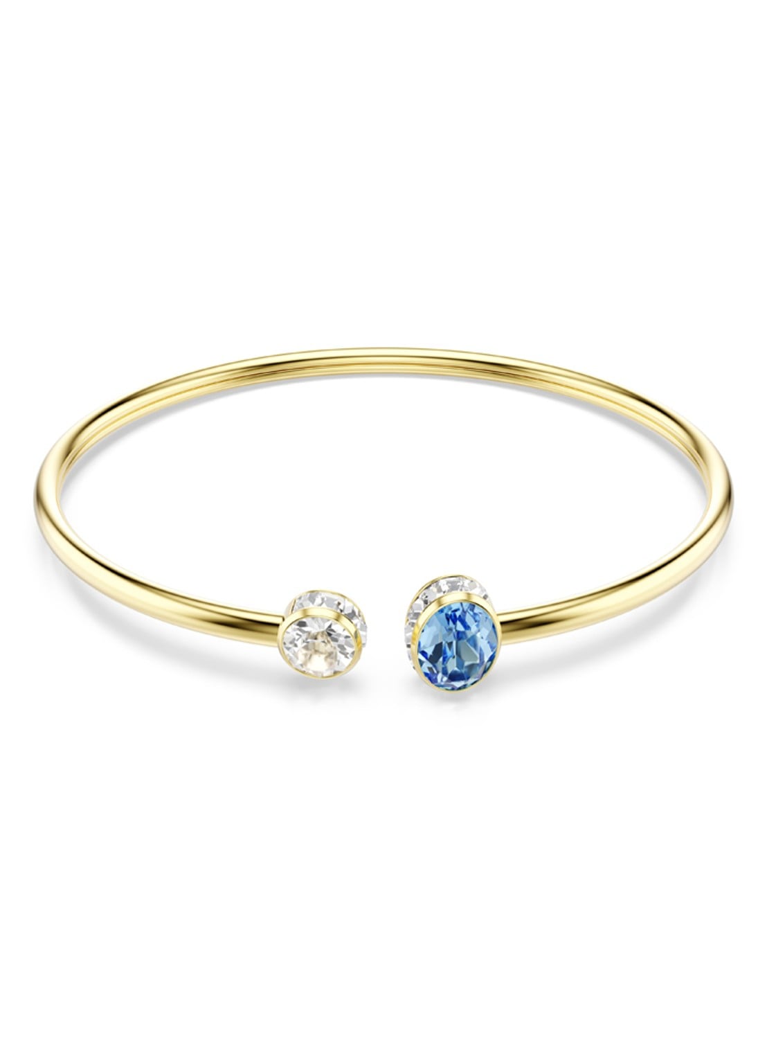 Swarovski Chroma bangle met kristal - voorkant 4 goud