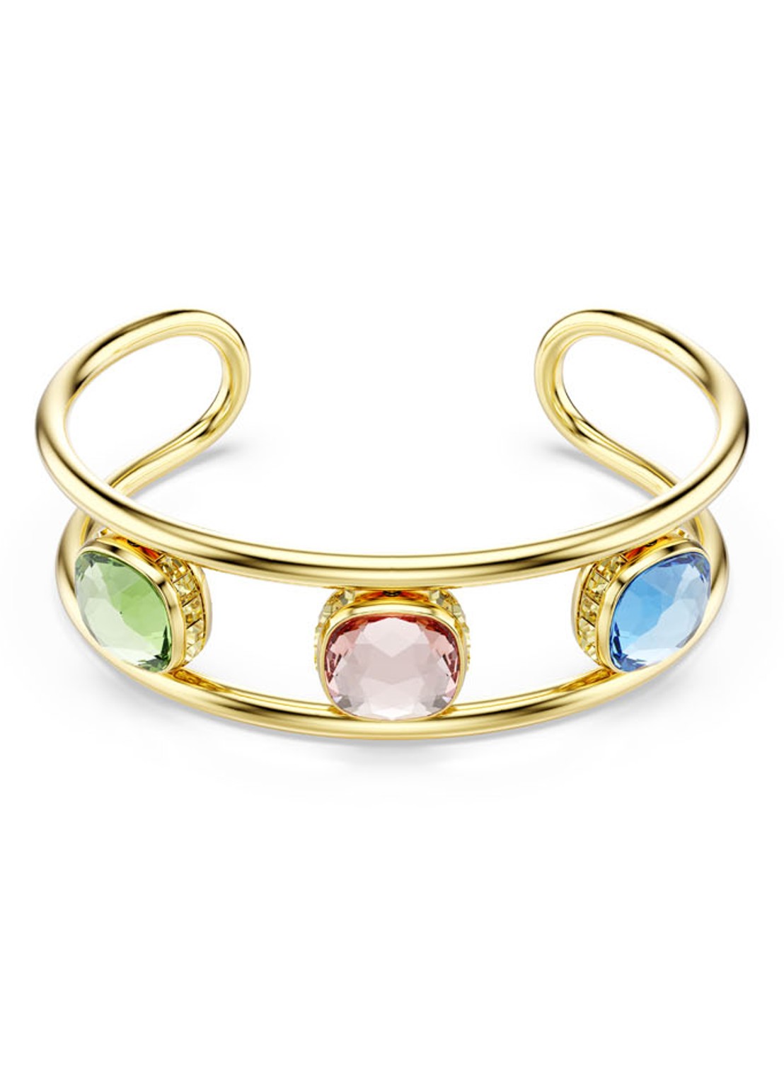 Swarovski Chroma bangle verguld M  - voorkant 5 goud
