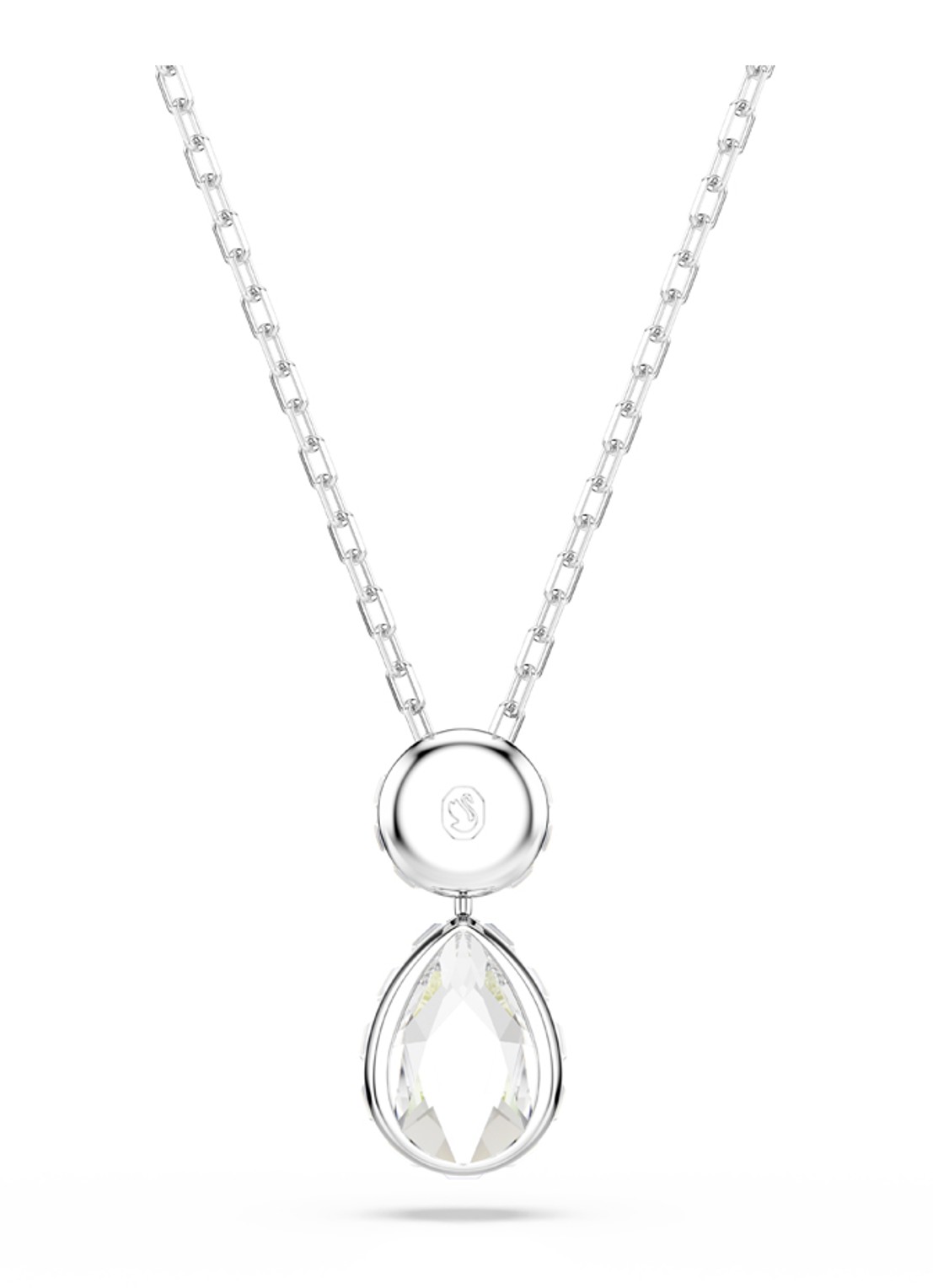 Swarovski Chroma ketting met kristal - detail 4 zilver