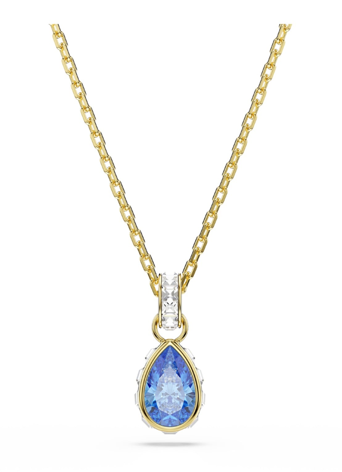 Swarovski Chroma ketting met kristal - voorkant 5 goud