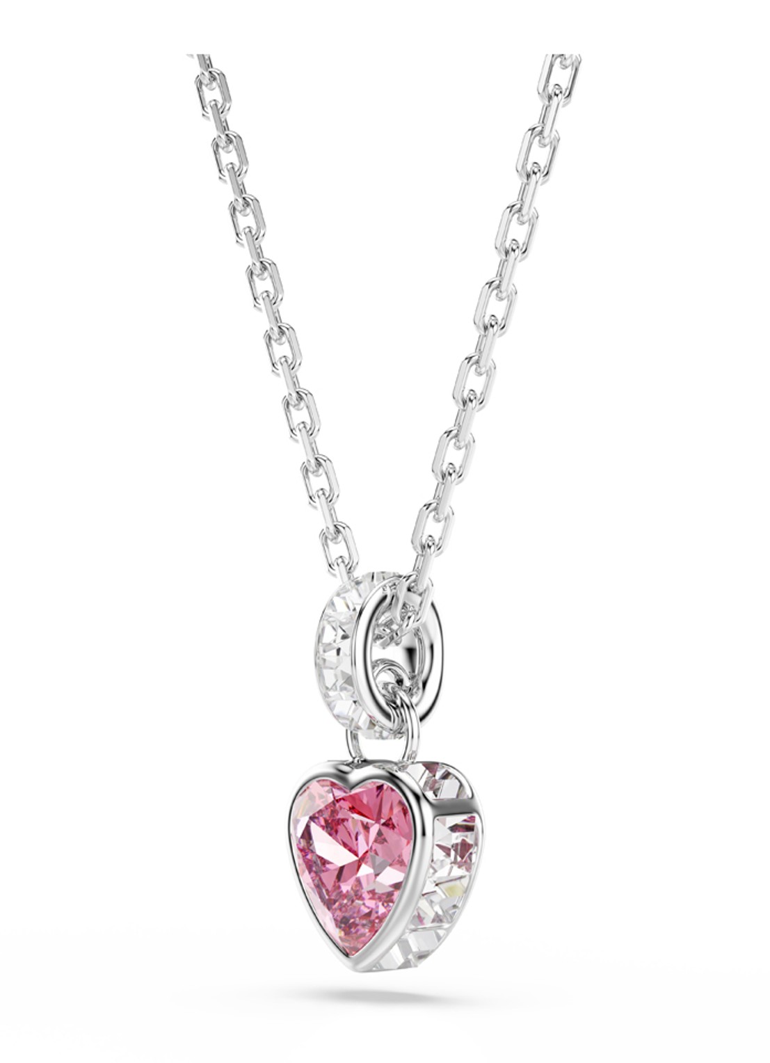 Swarovski Chroma ketting met kristal - detail 2 zilver